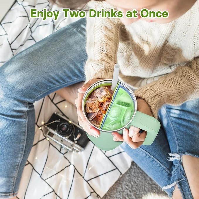 2 In 1 Drink Separator Silicone Liner Compatible With Stanley Cup