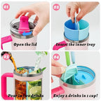 2 In 1 Drink Separator Silicone Liner Compatible With Stanley Cup